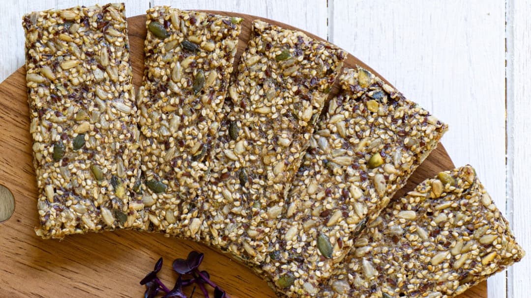 Sourdough Super Seed Crackers