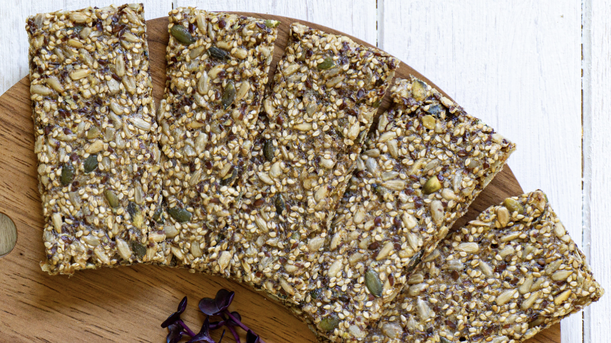 Sourdough Super Seed Crackers